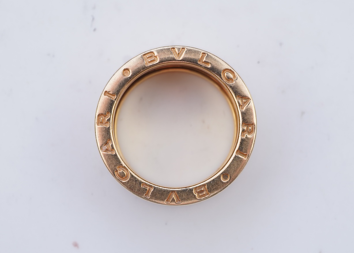 Bulgari, a gold 'B-ZERO' ring